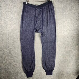 Morgan Performance Men Thermal Pants Navy Blue Long John Base Layer XL 42-44 New